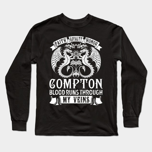 COMPTON Long Sleeve T-Shirt by T-shirt with flowers